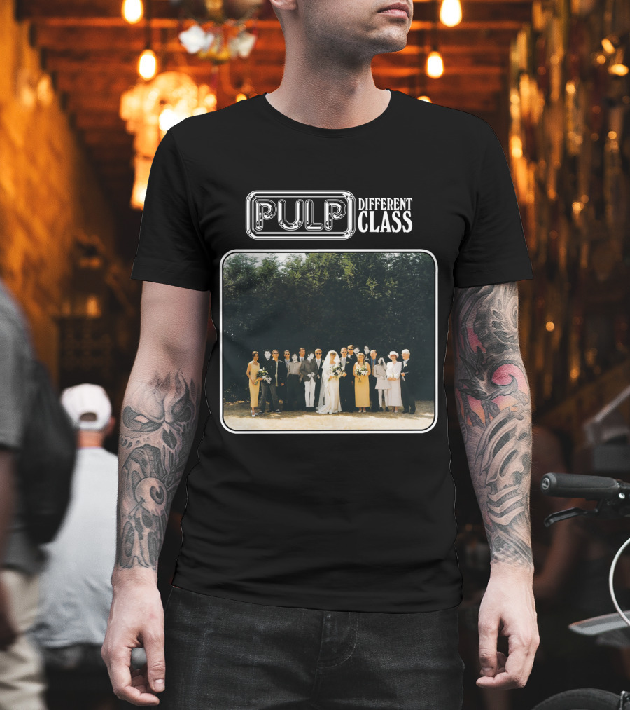 Pulp Different Class Album Cover Wedding Photo T-Shirt