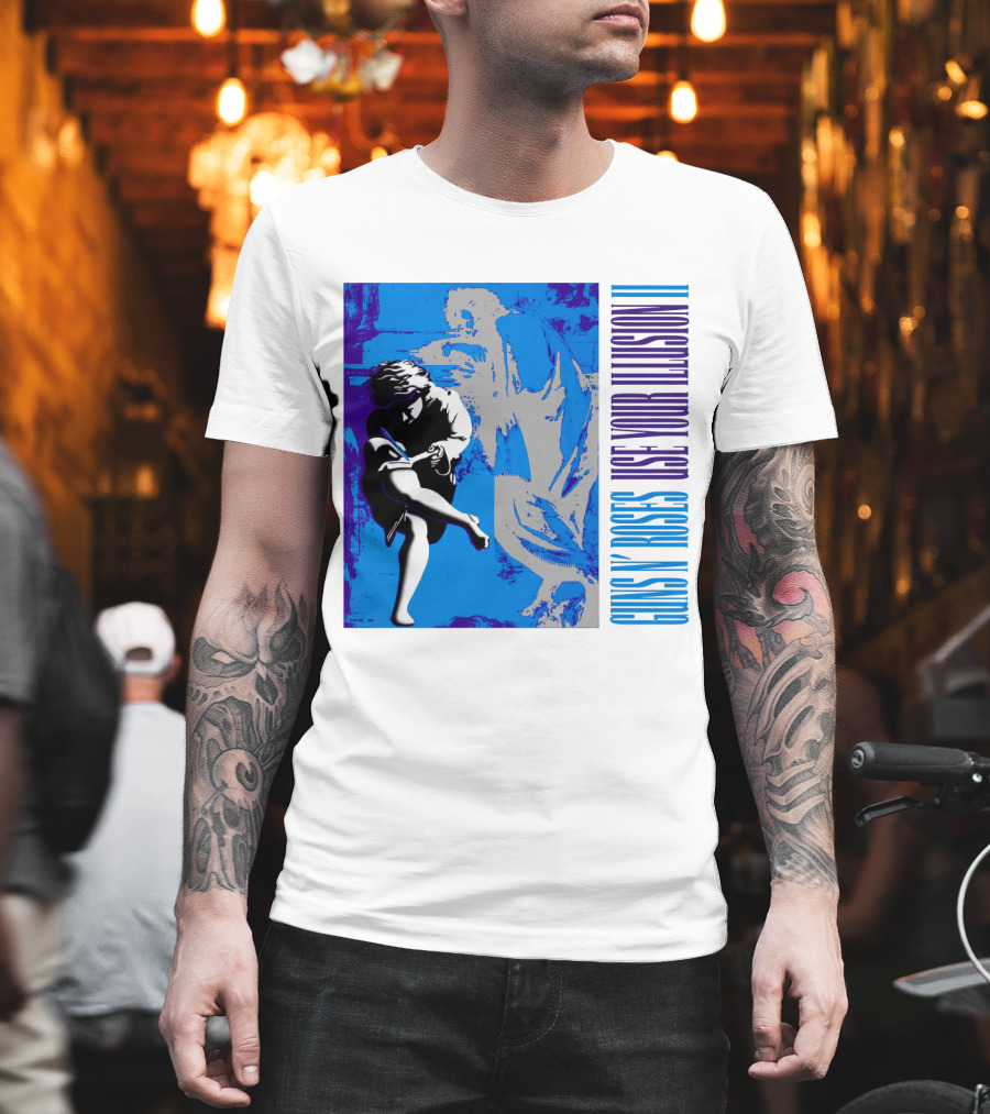 Guns N Roses Use Your Illusion Ii Blue Angel Artwork T-Shirt