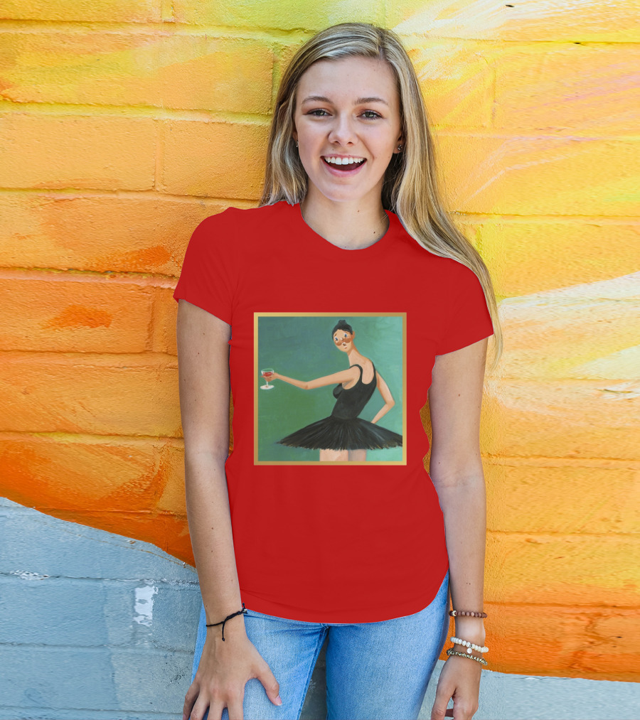 Kanye West My Beautiful Dark Twisted Fantasy Ballerina Cover Art T-Shirt