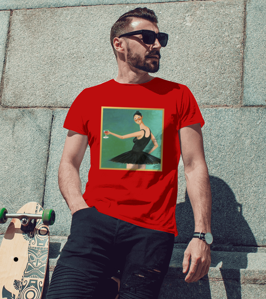 Kanye West My Beautiful Dark Twisted Fantasy Ballerina Cover Art T-Shirt