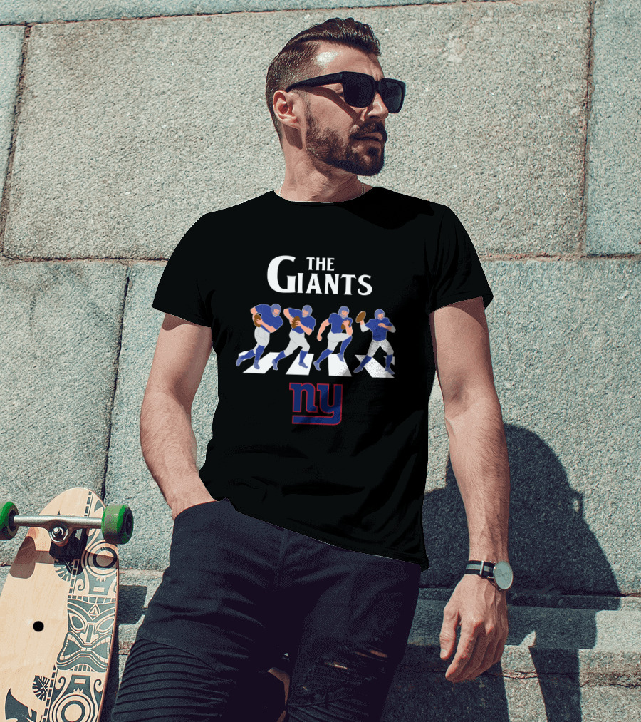 New York Giants Abbey Road Football Players Crossing Ny T-Shirt