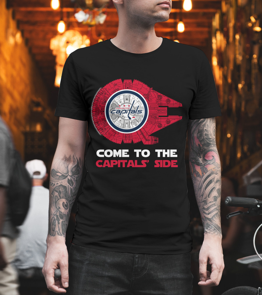Washington Capitals Millennium Falcon Come To The Capitals' Side T-Shirt