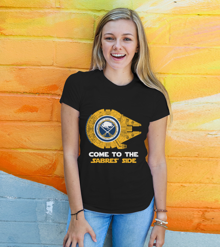 Come To The Sabres' Side Buffalo Sabres Millennium Falcon T-Shirt