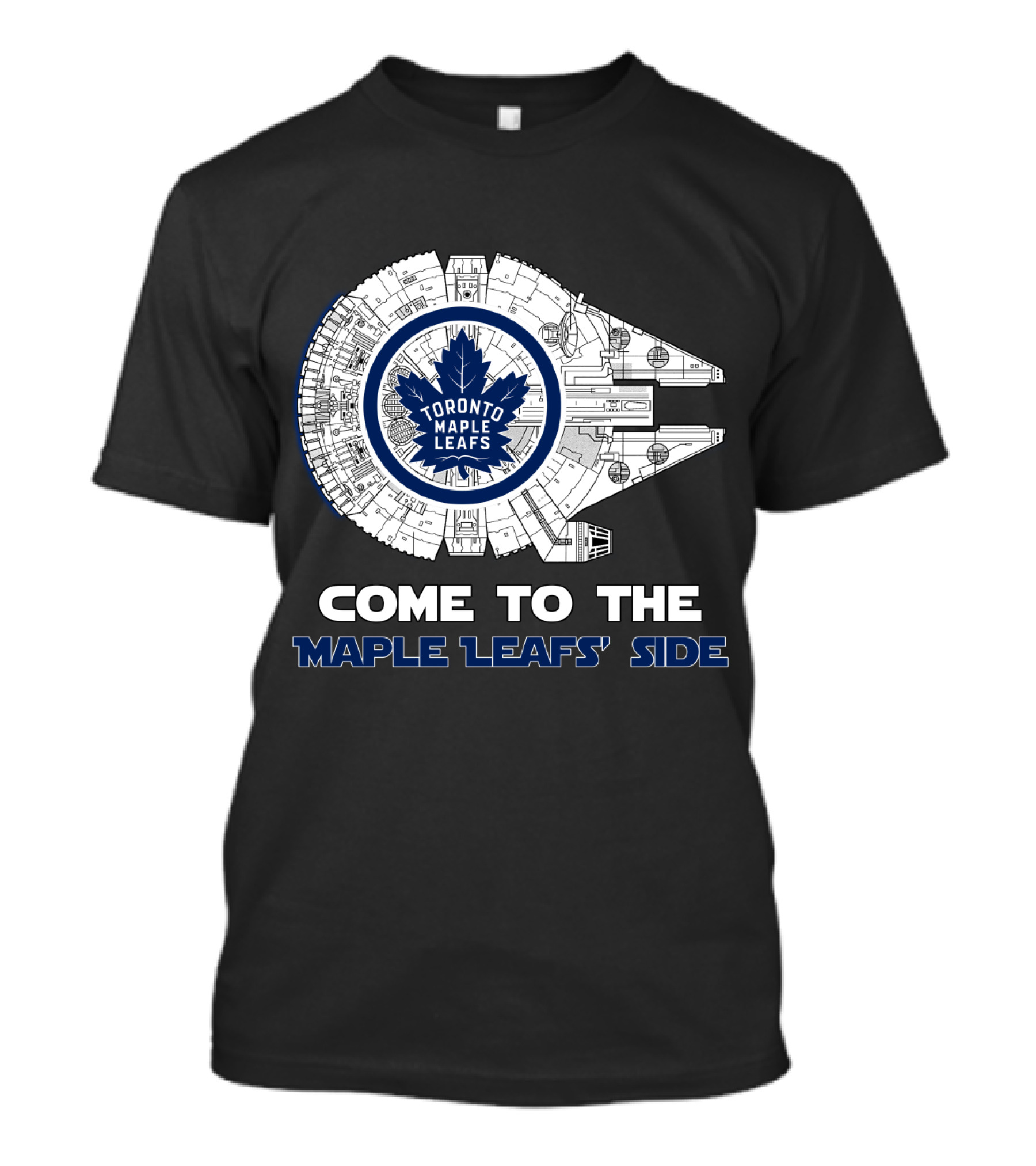 Toronto Maple Leafs Come To The Maple Leafs' Side Millennium Falcon T-Shirt