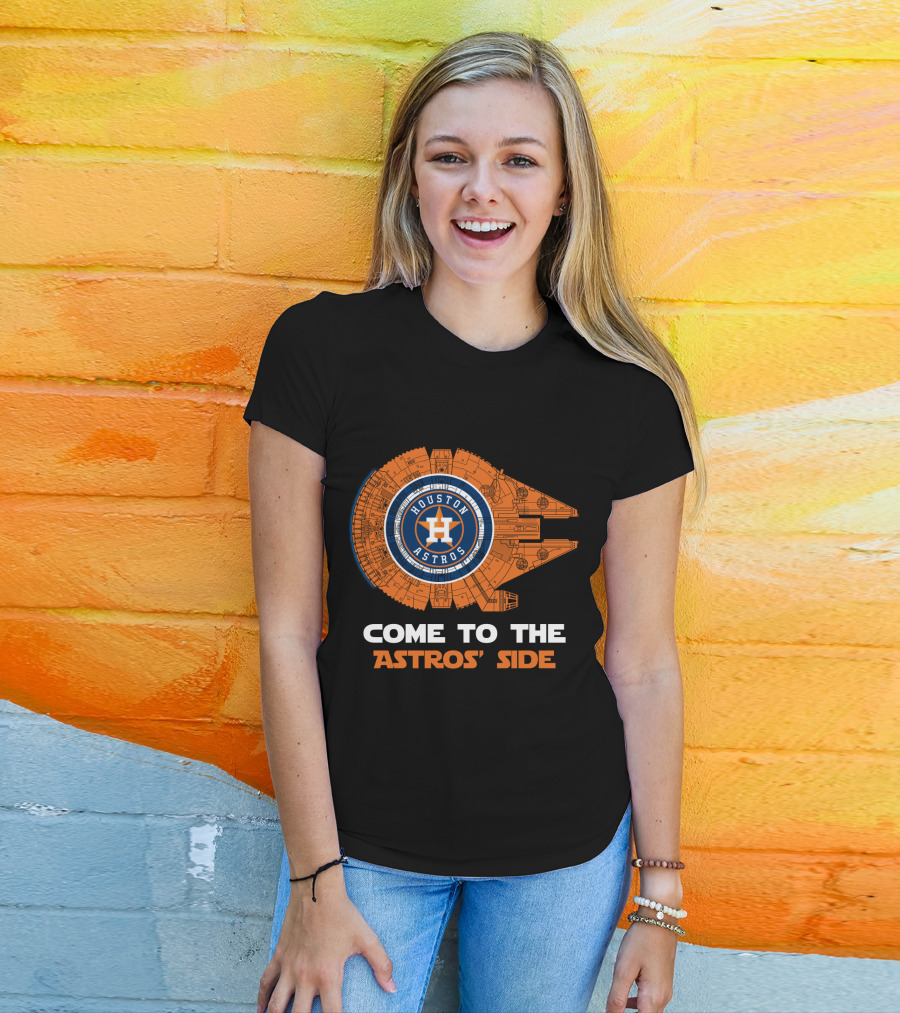 Houston Astros Millennium Falcon Come To The Astros' Side MLB T-Shirt