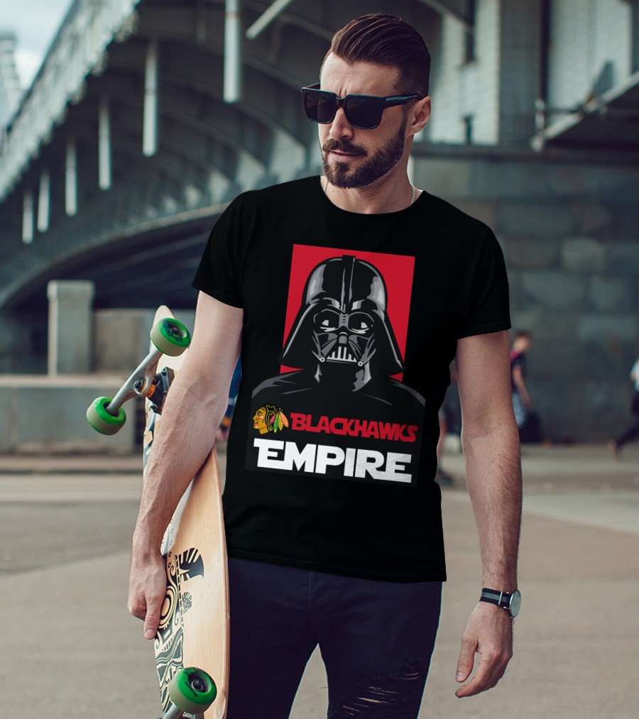 BLACKHAWKS EMPIRE Chicago Blackhawks Darth Vader NHL T-Shirt