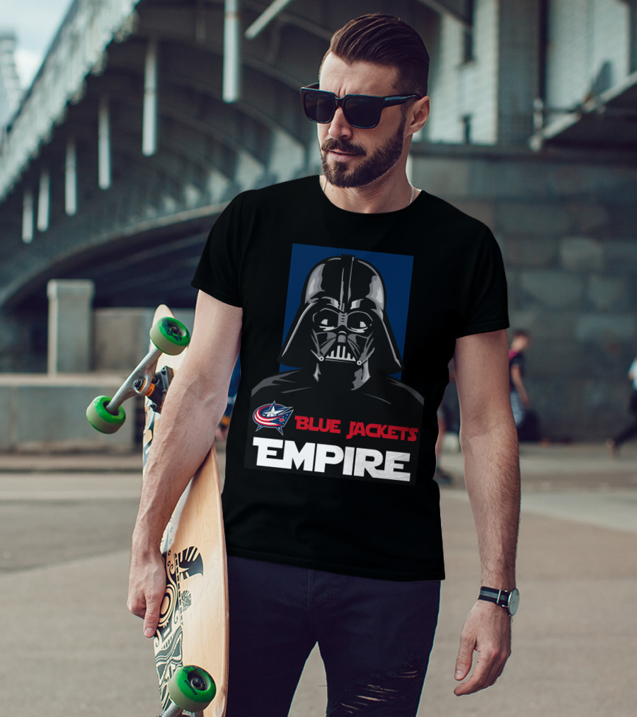 Columbus Blue Jackets Empire Darth Vader NHL T-Shirt