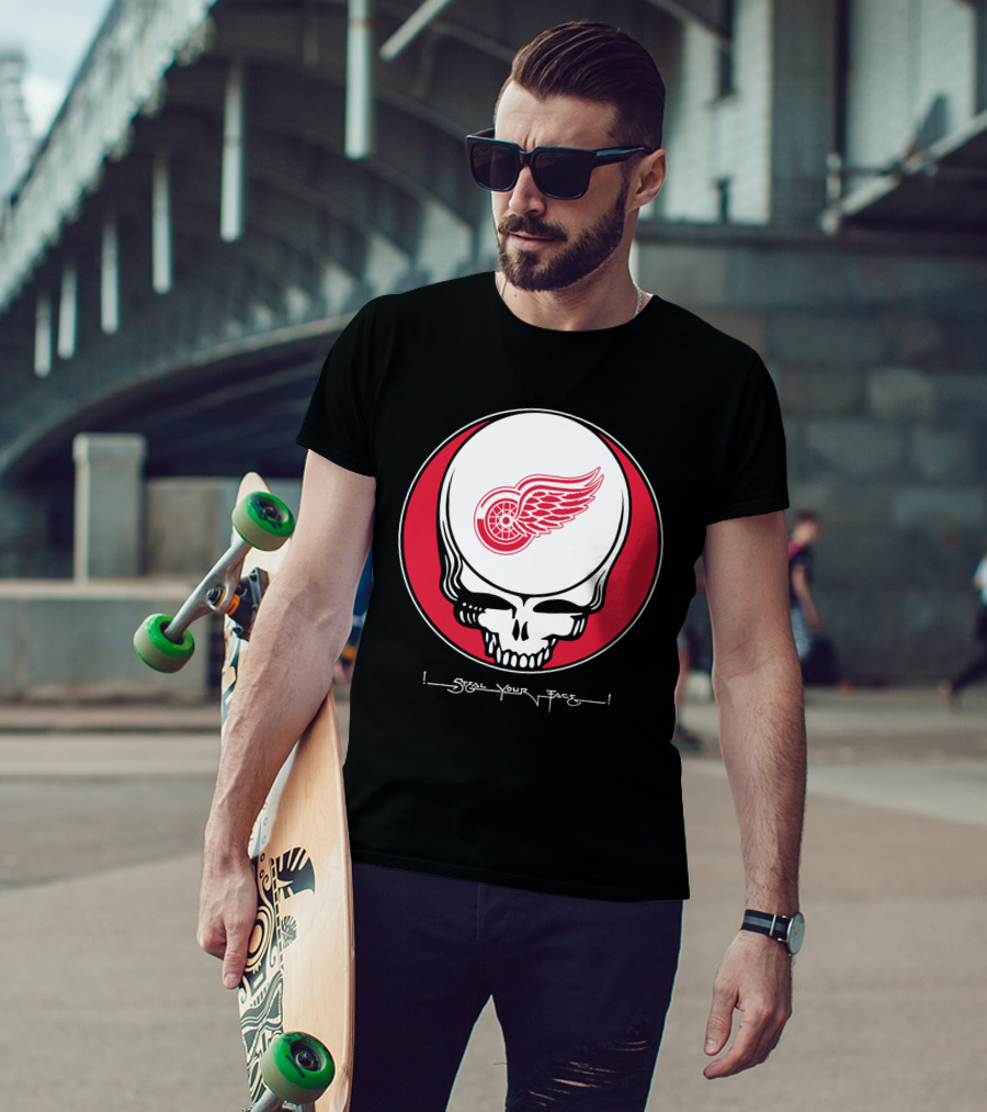 Grateful Dead Steal Your Face Detroit Red Wings T-Shirt