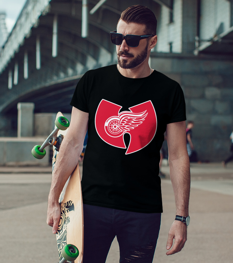 Detroit Red Wings Wu-Tang Clan Logo Merge T-Shirt