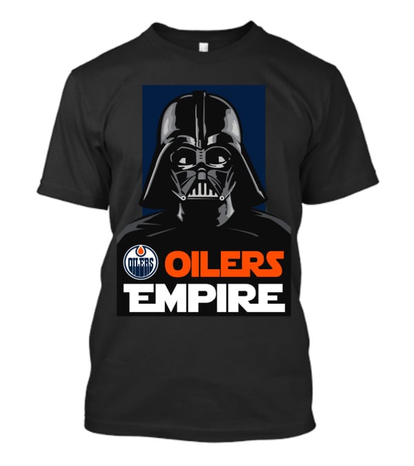 Edmonton Oilers Empire Darth Vader NHL T-Shirt