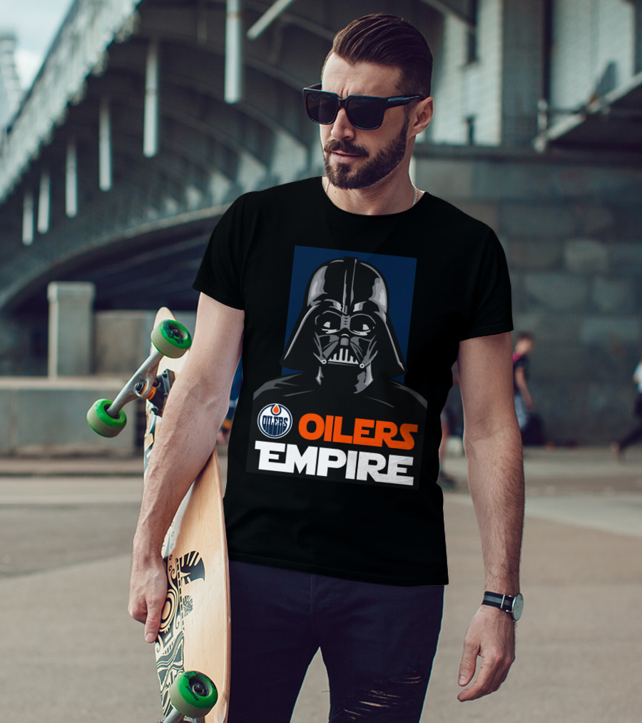 Edmonton Oilers Empire Darth Vader NHL T-Shirt