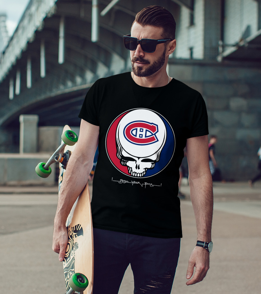 GRATEFUL DEAD Montreal Canadiens Steal Your Face T-Shirt