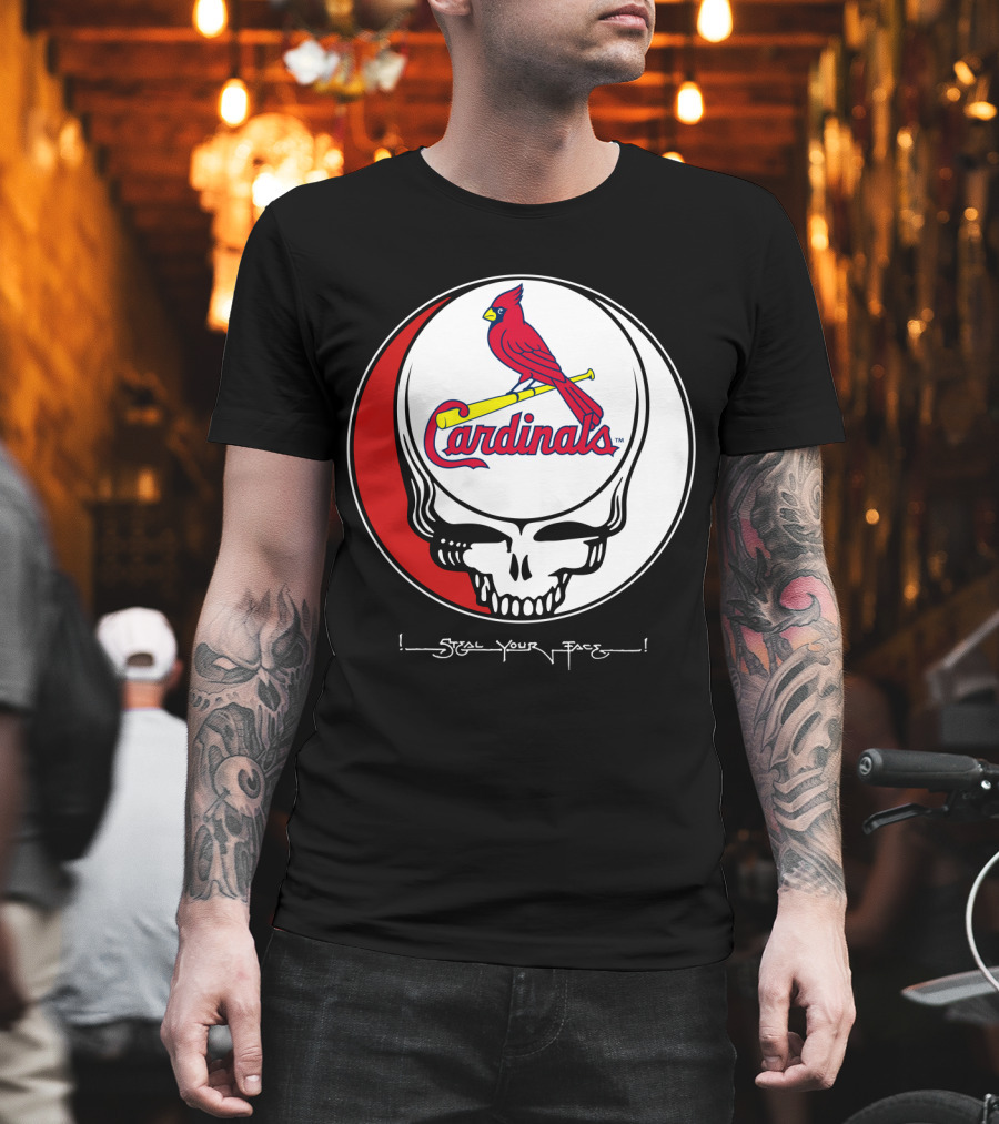 GRATEFUL DEAD St. Louis Cardinals Steal Your Face T-Shirt