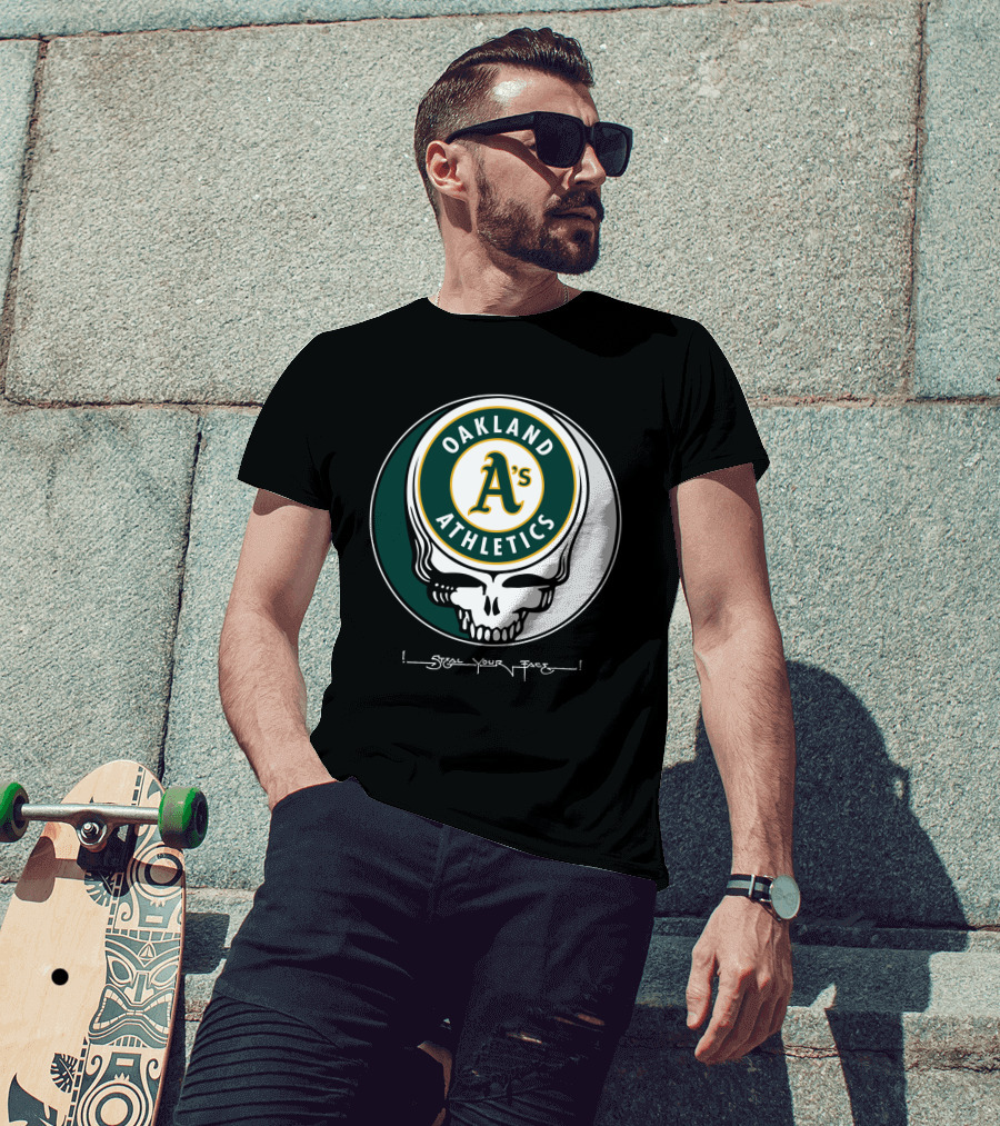 GRATEFUL DEAD Oakland Athletics Steal Your Face T-Shirt