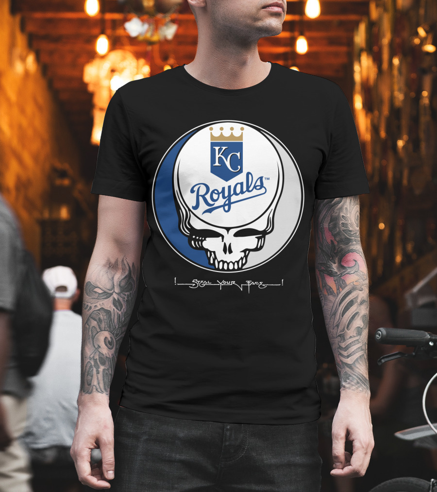 GRATEFUL DEAD Steal Your Face KC Royals T-Shirt