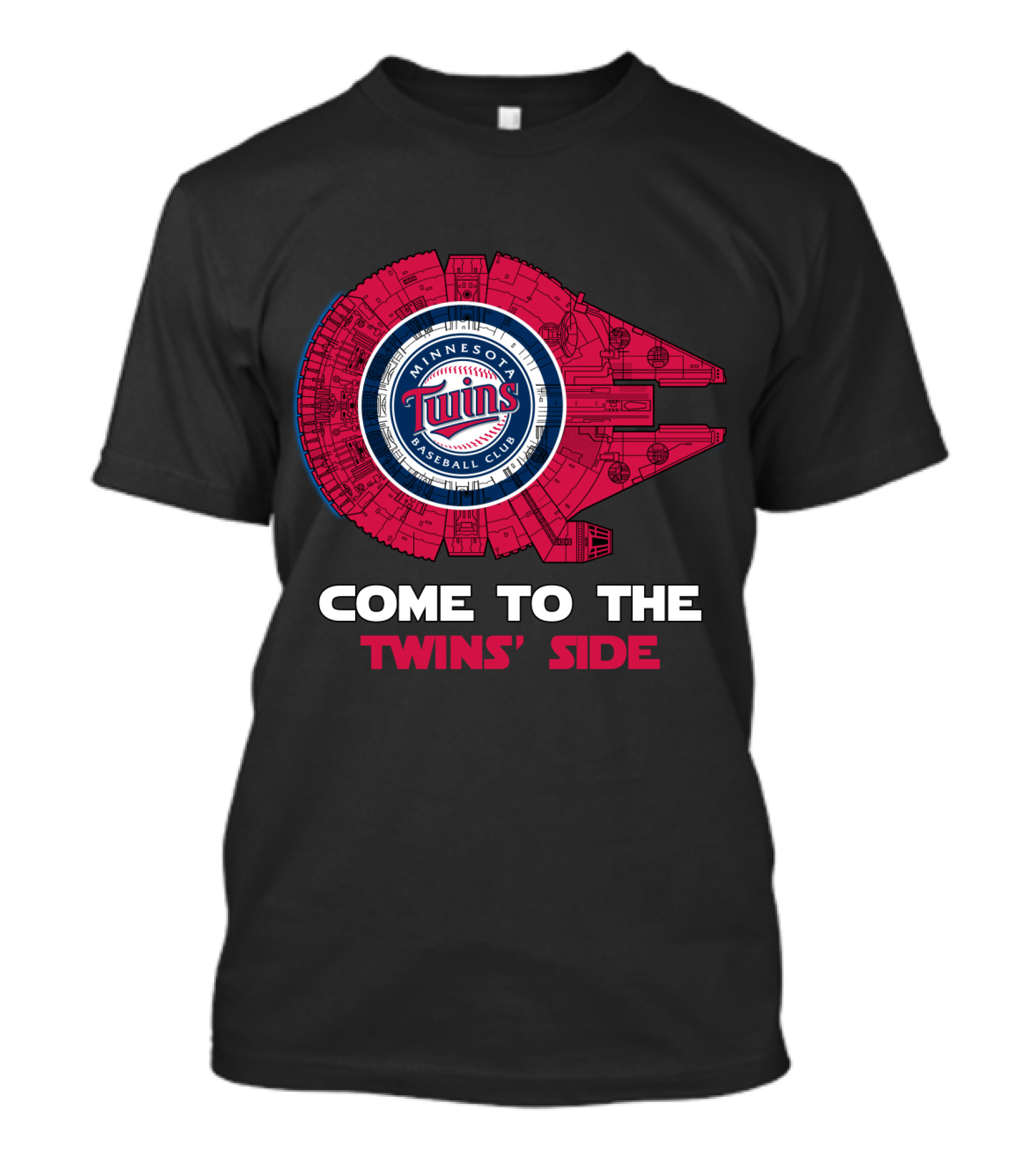 Minnesota Twins Baseball Club Come To The Twins' Side Millennium Falcon T-Shirt