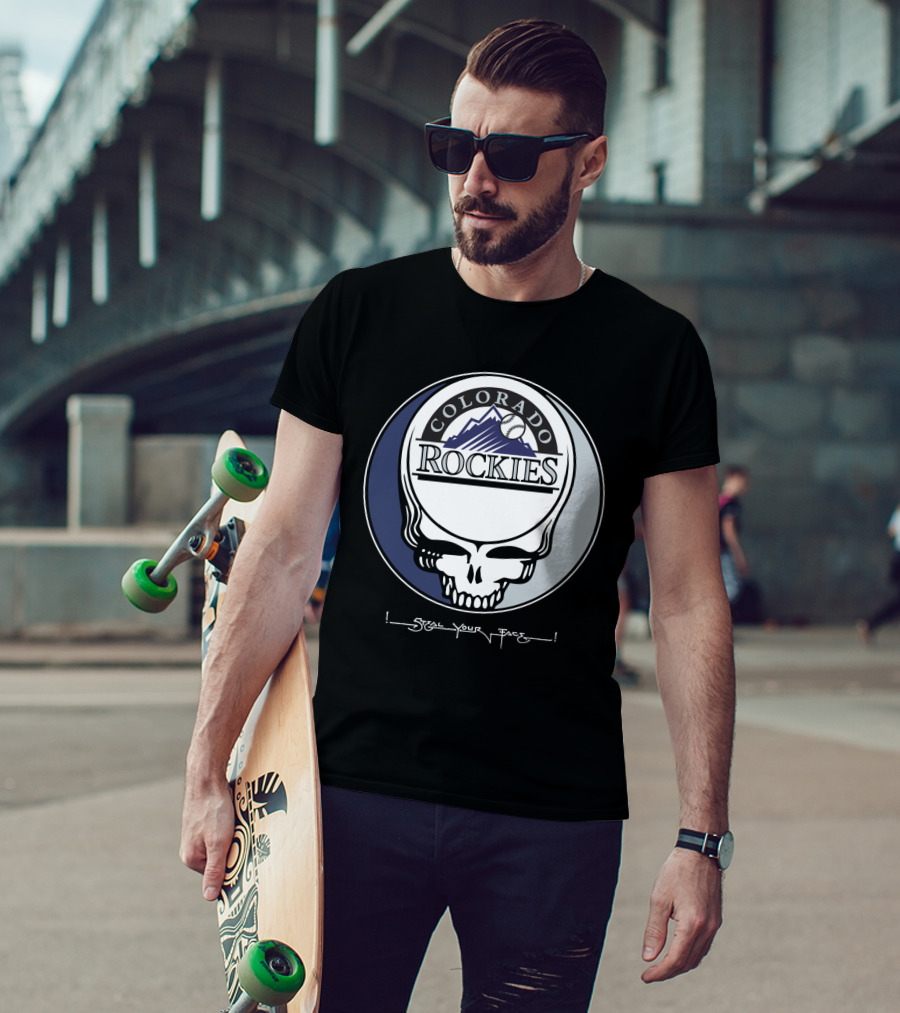 GRATEFUL DEAD Colorado Rockies Steal Your Face T-Shirt