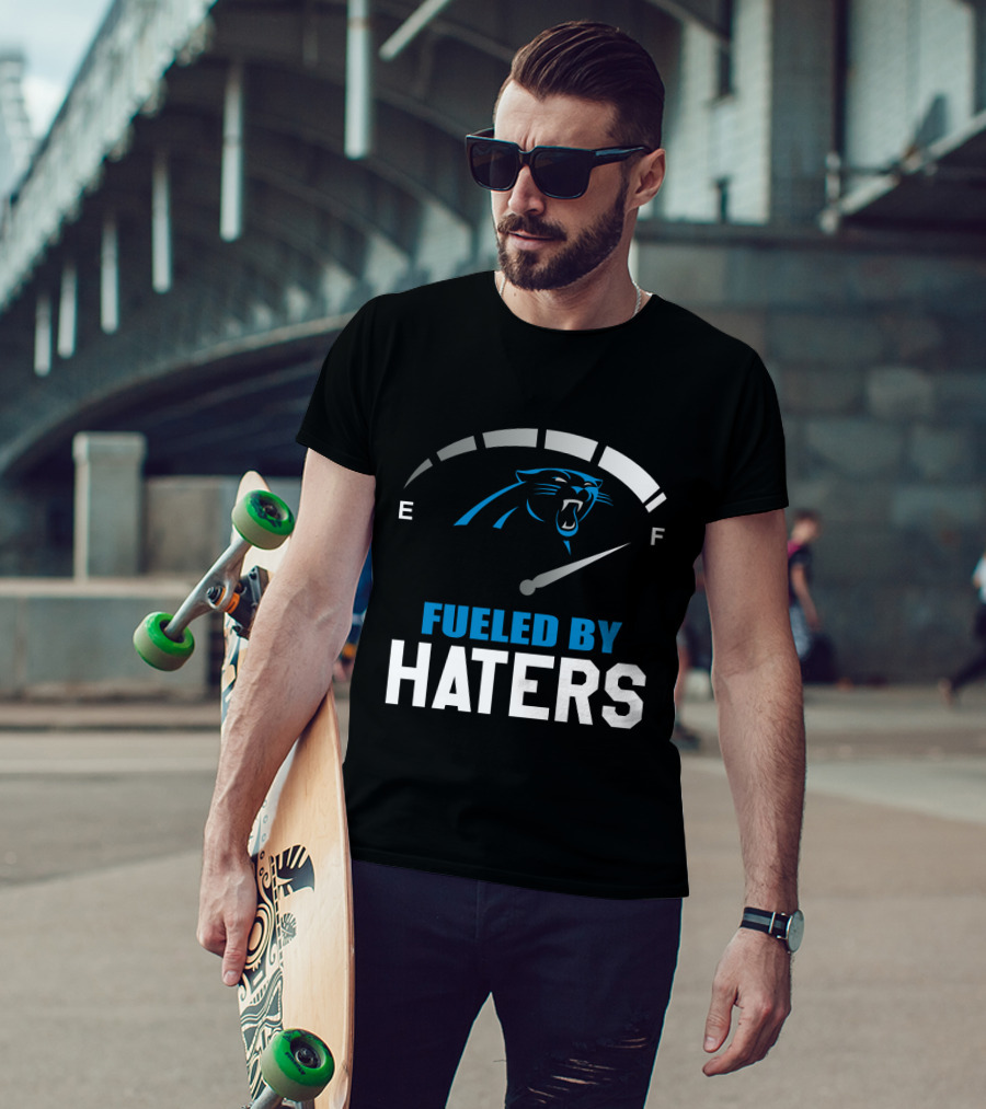 Carolina Panthers Fueled By Haters Full Tank Gauge T-Shirt