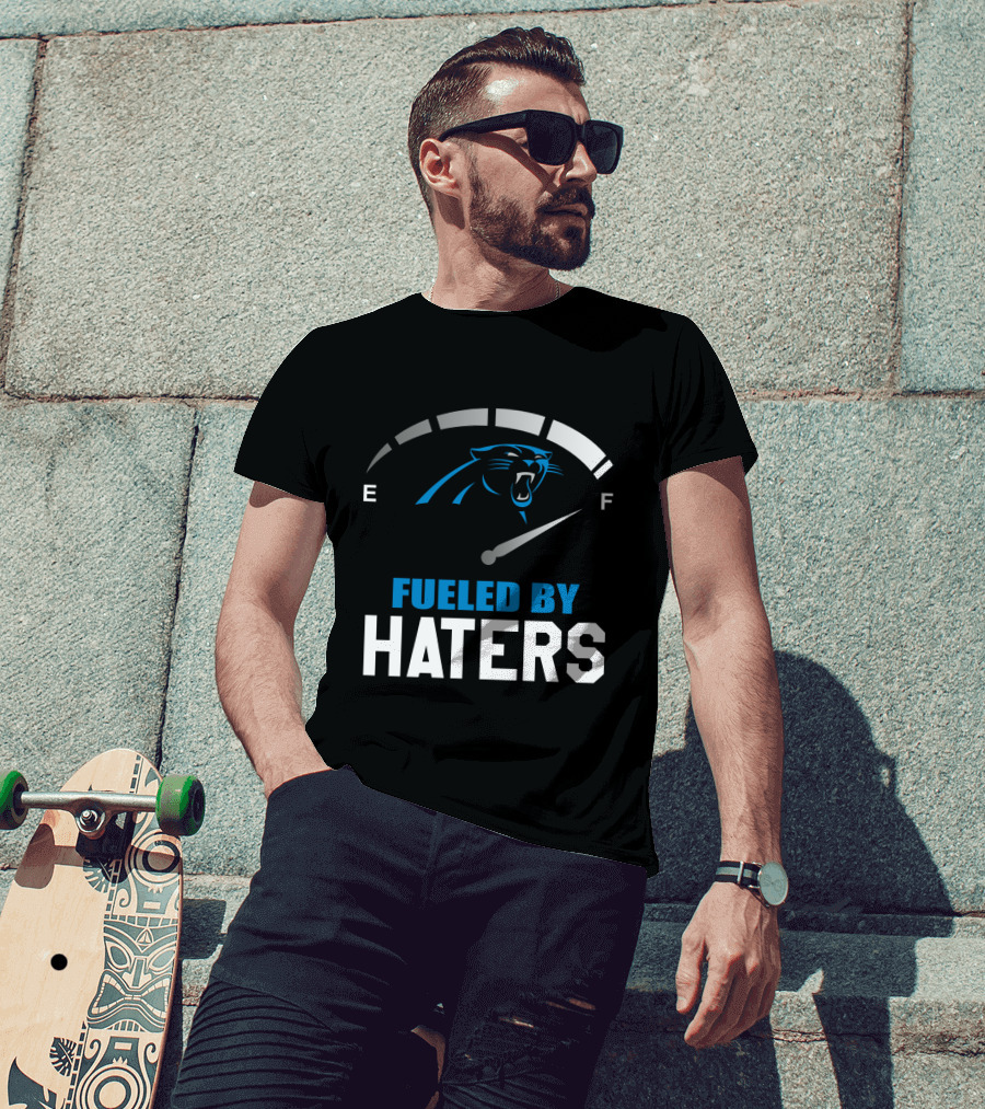 Carolina Panthers Fueled By Haters Full Tank Gauge T-Shirt
