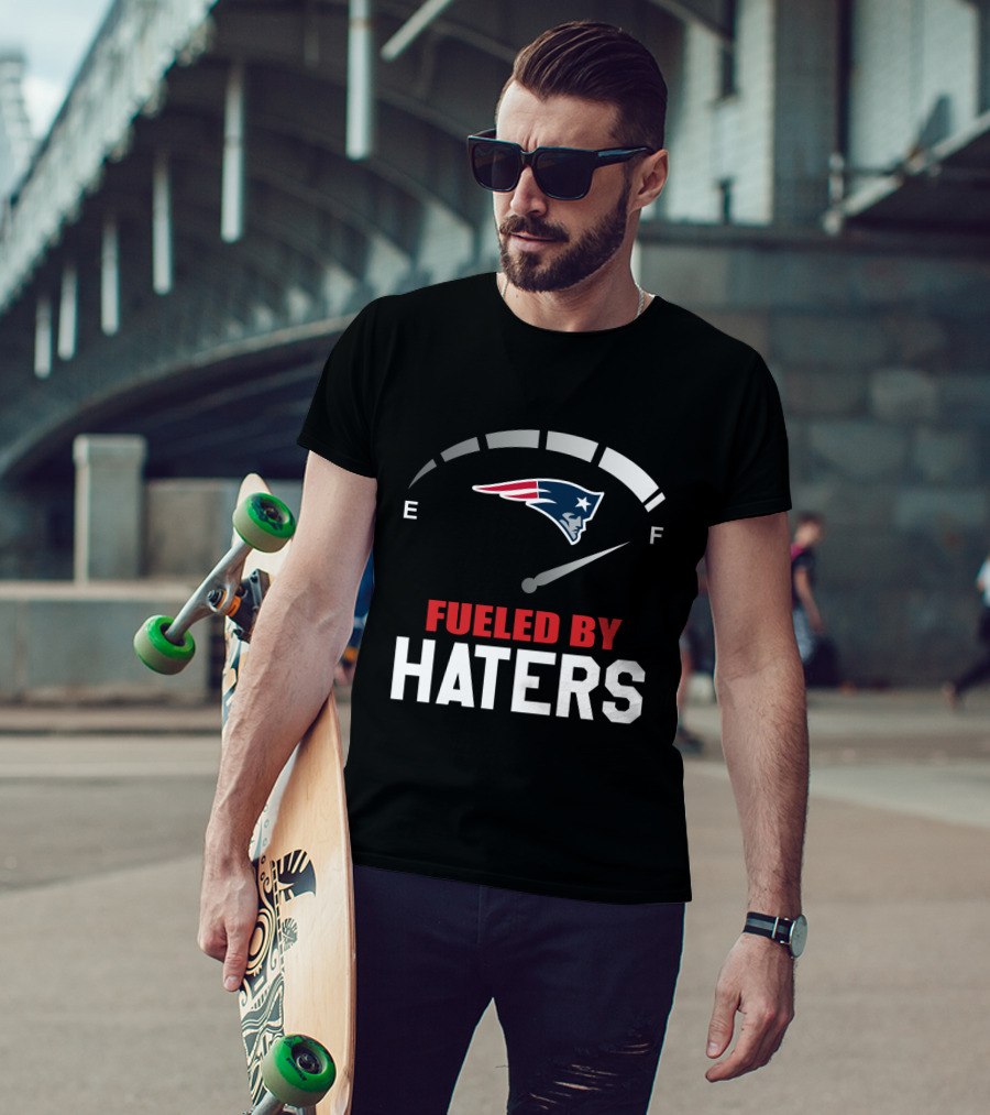 New England Patriots Fueled By Haters Gauge T-Shirt