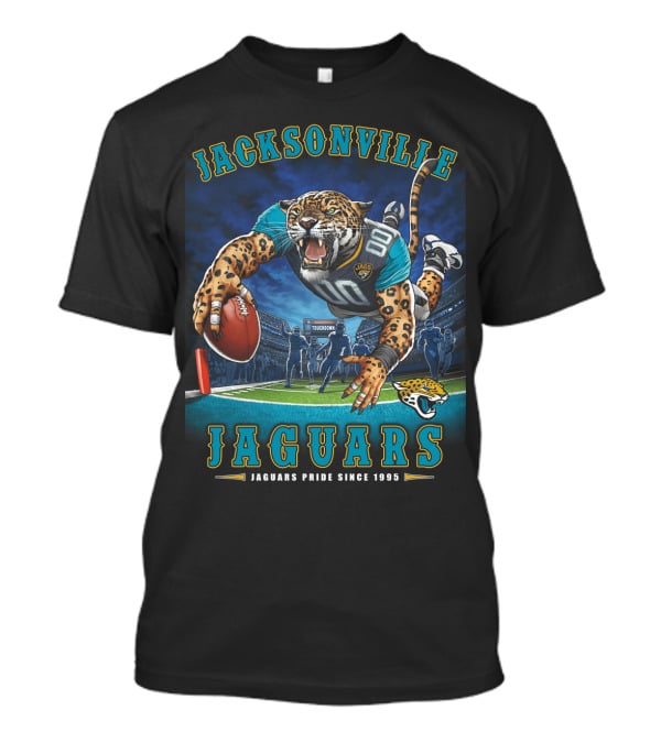 Jacksonville Jaguars Pride Since 1995 End Zone Nfl Touchdown T-Shirt
