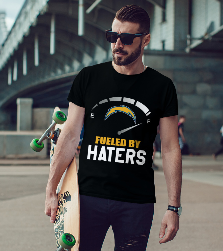 Los Angeles Chargers Fueled By Haters Full Gauge T-Shirt
