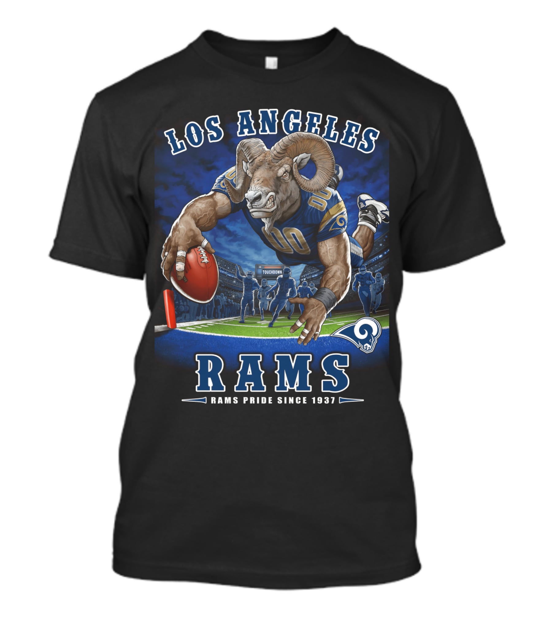 Los Angeles Rams Pride Since 1937 Touchdown End Zone Nfl T-Shirt