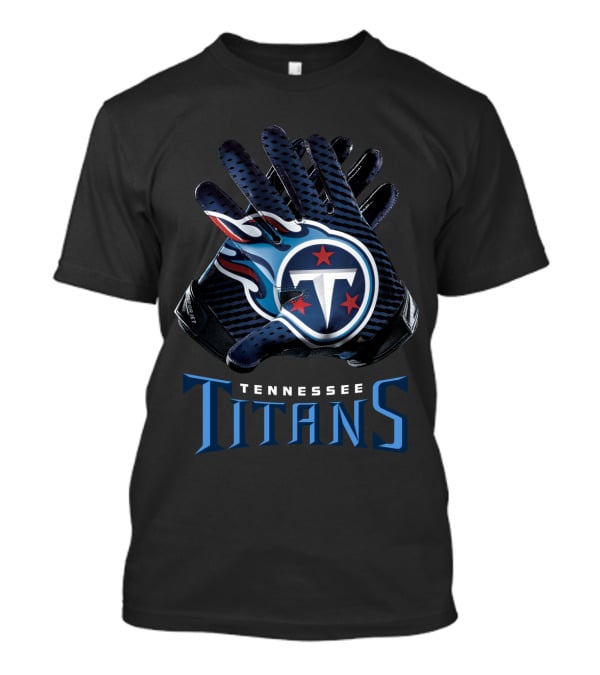 Tennessee Titans Nfl Gloves Team Logo Football Fan Gear T-Shirt