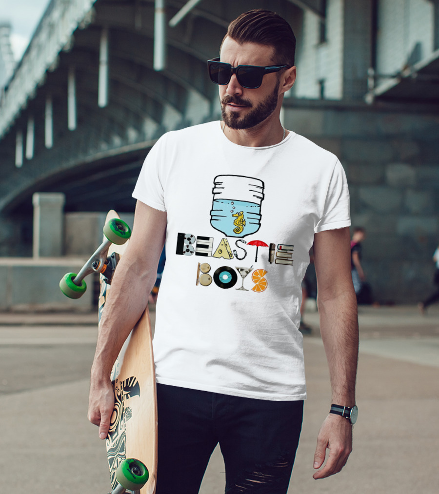 Beastie Boys Record Books Citrus Water Cooler Seahorse Umbrella Martini T-Shirt