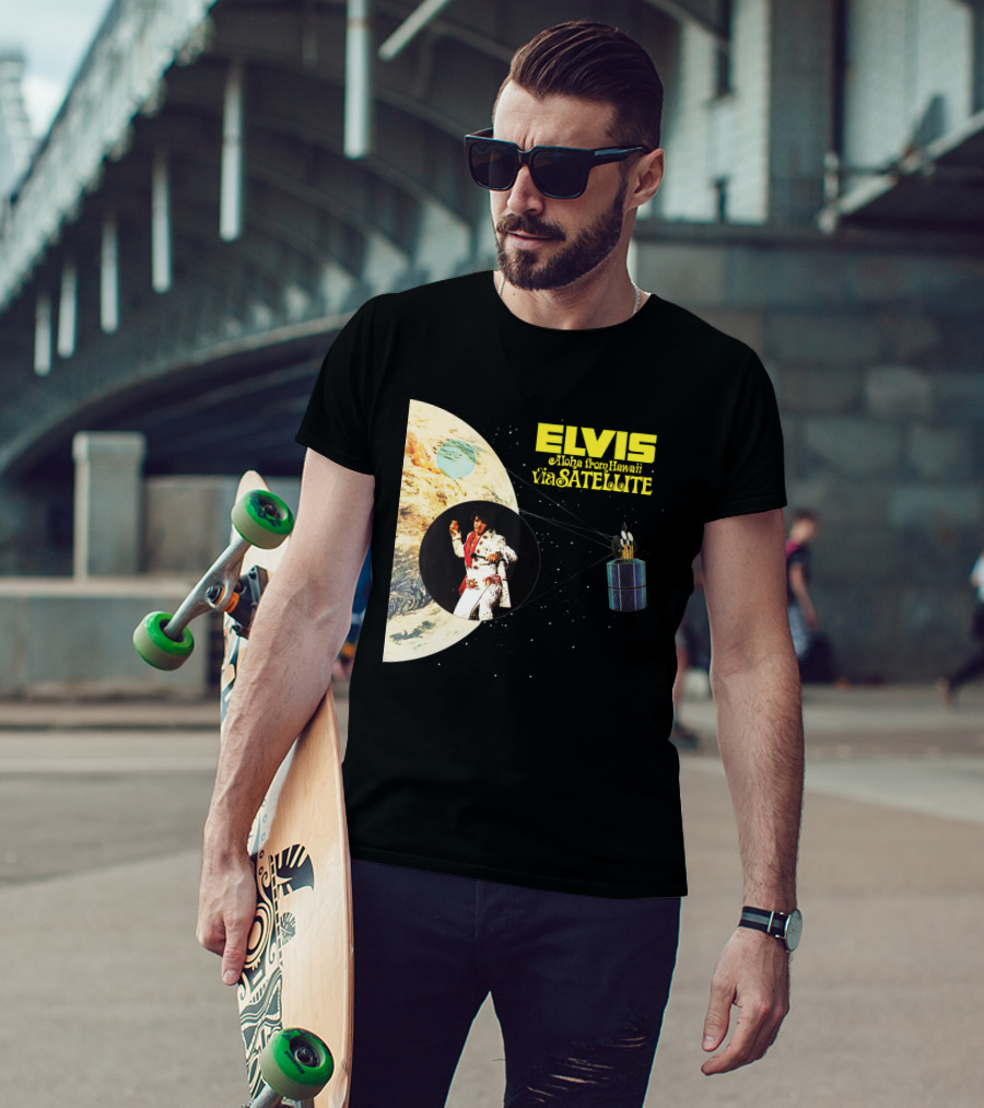 Elvis Aloha From Hawaii Via Satellite Earth Image Performance T-Shirt