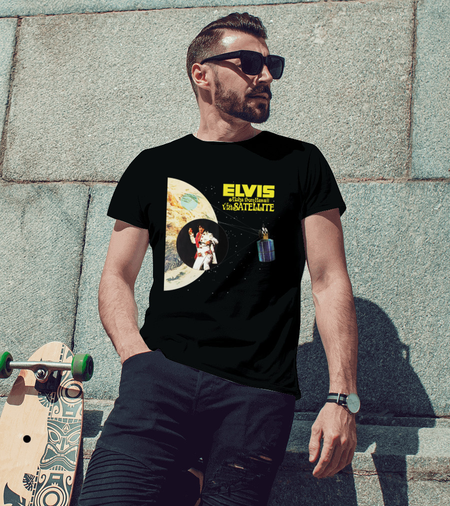 Elvis Aloha From Hawaii Via Satellite Earth Image Performance T-Shirt