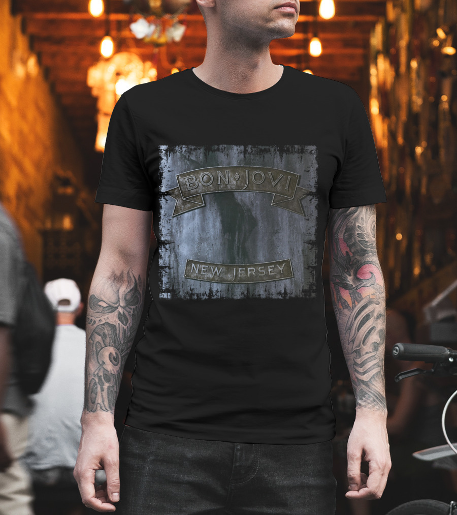 Bon Jovi New Jersey Album Cover T-Shirt