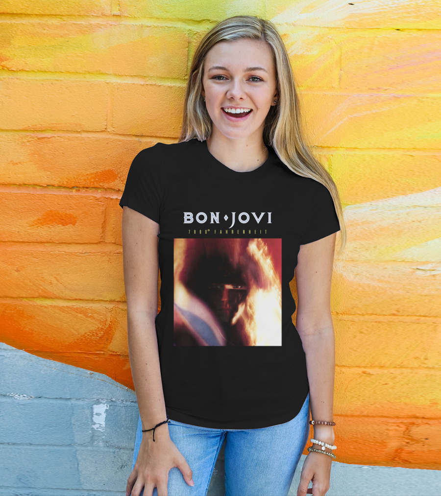 Bon Jovi 7800 Degrees Fahrenheit Album T-Shirt