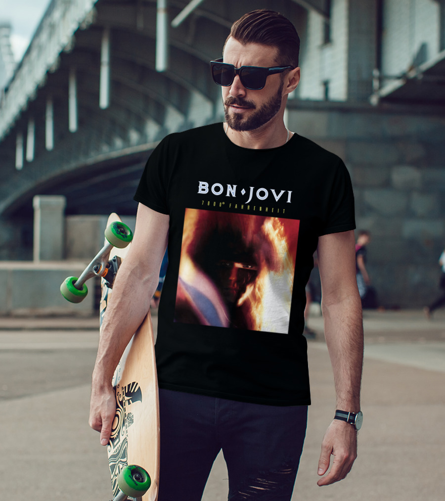 Bon Jovi 7800 Degrees Fahrenheit Album T-Shirt
