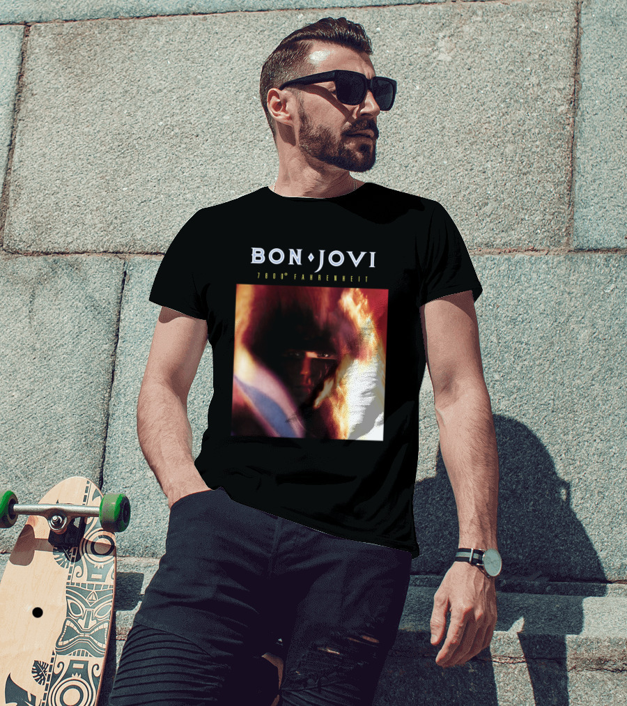 Bon Jovi 7800 Degrees Fahrenheit Album T-Shirt