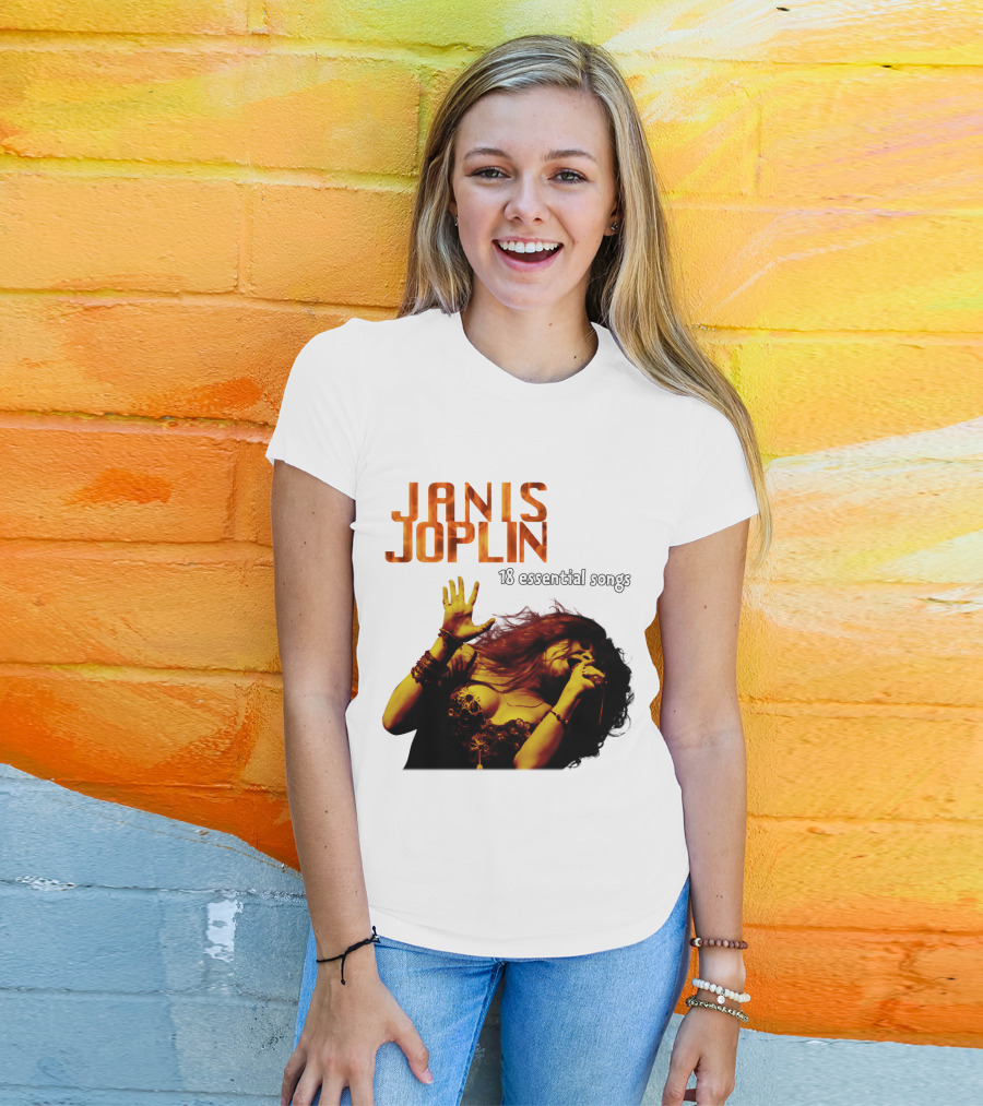 Janis Joplin 18 Essential Songs T-Shirt