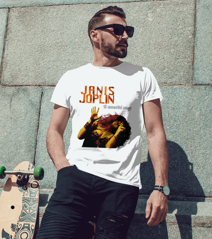 Janis Joplin 18 Essential Songs T-Shirt