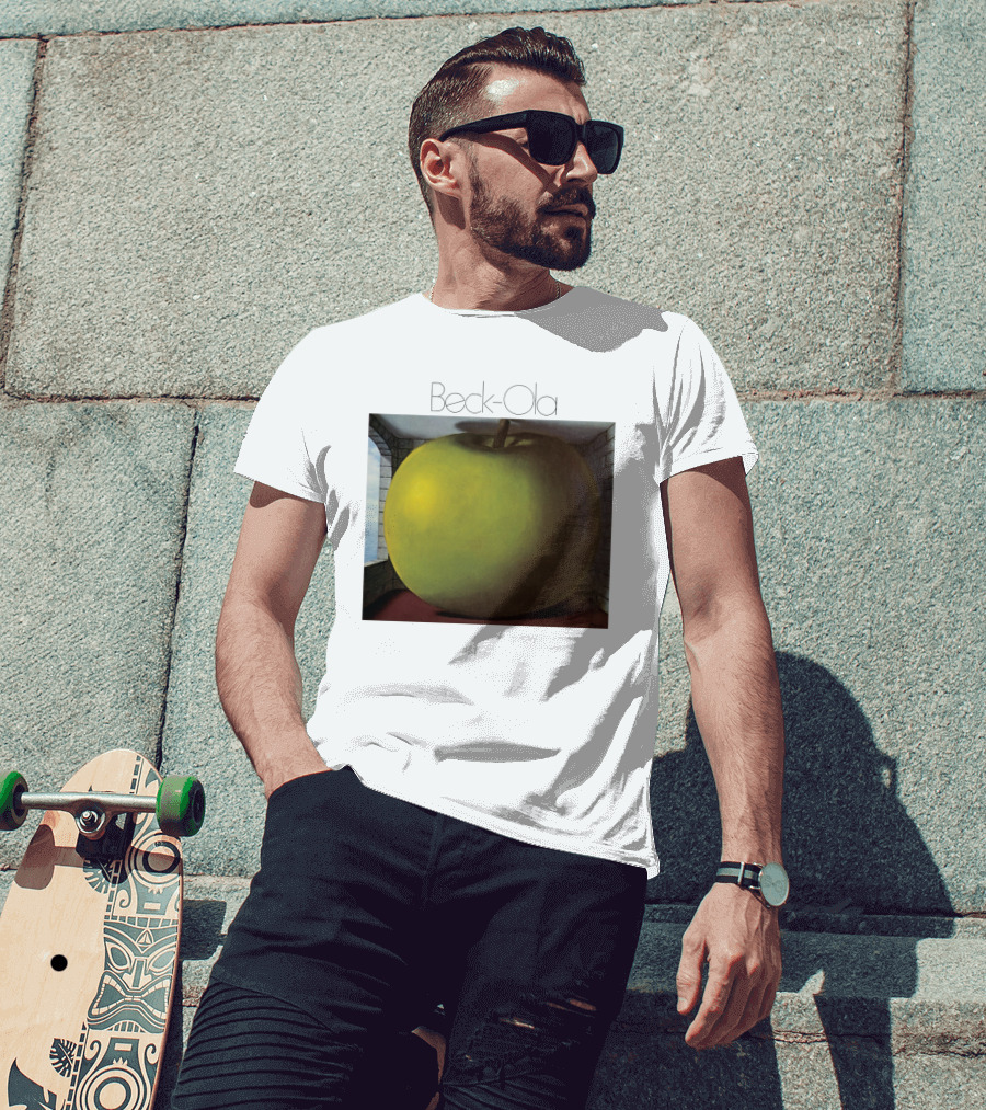 TJB 01 Beck Ola Album Cover Large Green Apple T-Shirt