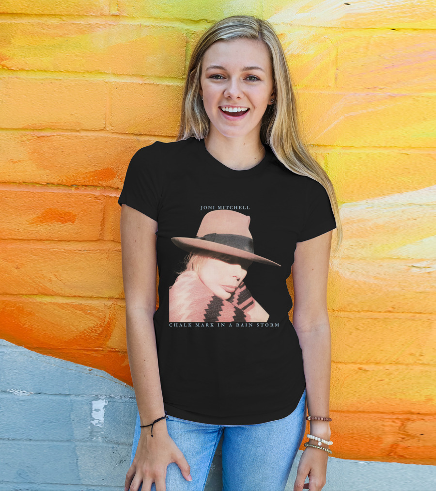 Joni Mitchell Chalk Mark In A Rain Storm Hat T-Shirt