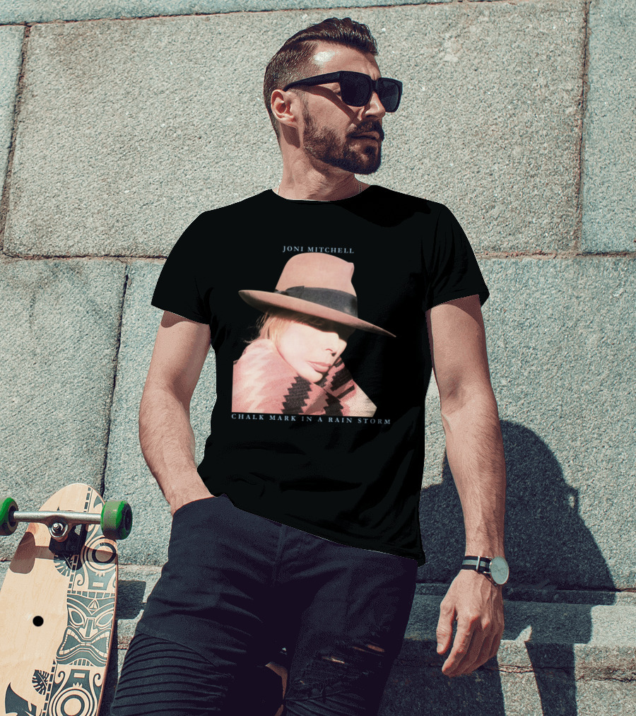 Joni Mitchell Chalk Mark In A Rain Storm Hat T-Shirt