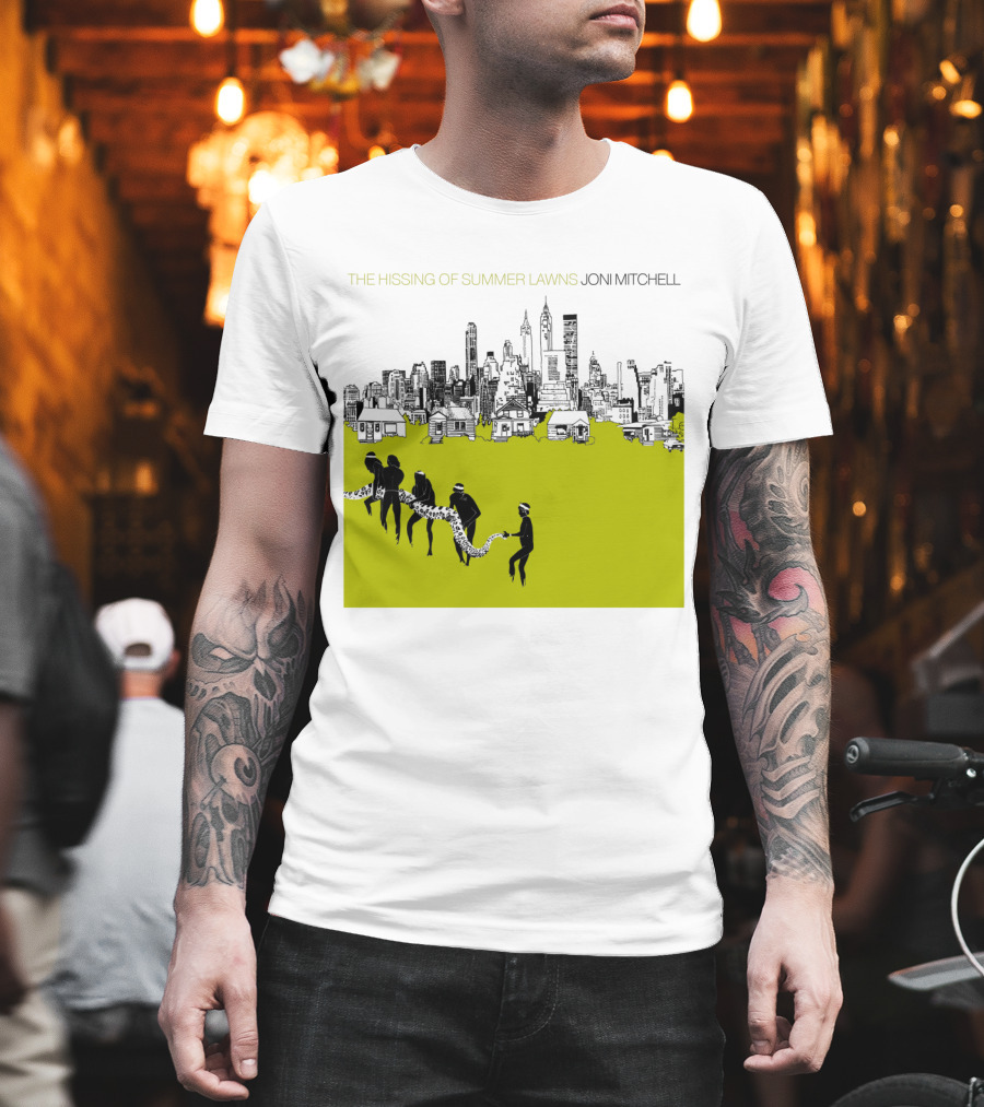 Joni Mitchell The Hissing Of Summer Lawns Cityscape Lawns T-Shirt