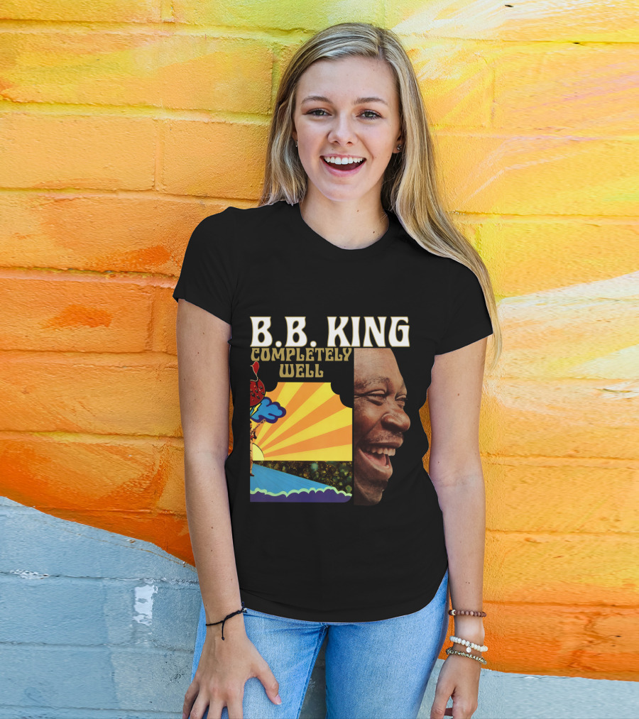 B.B. King Completely Well Vibrant Illustration With Smiling Face T-Shirt