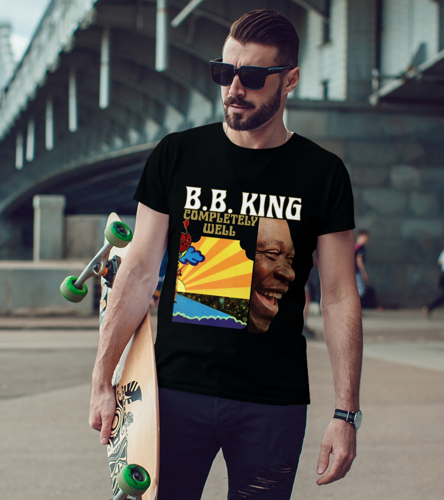B.B. King Completely Well Vibrant Illustration With Smiling Face T-Shirt