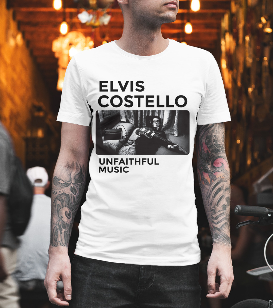 Elvis Costello Unfaithful Music Album Cover Image T-Shirt