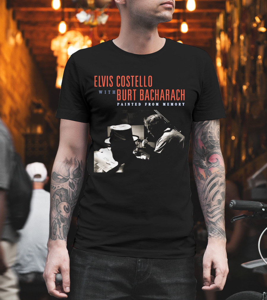 Elvis Costello with Burt Bacharach Painted From Memory T-Shirt