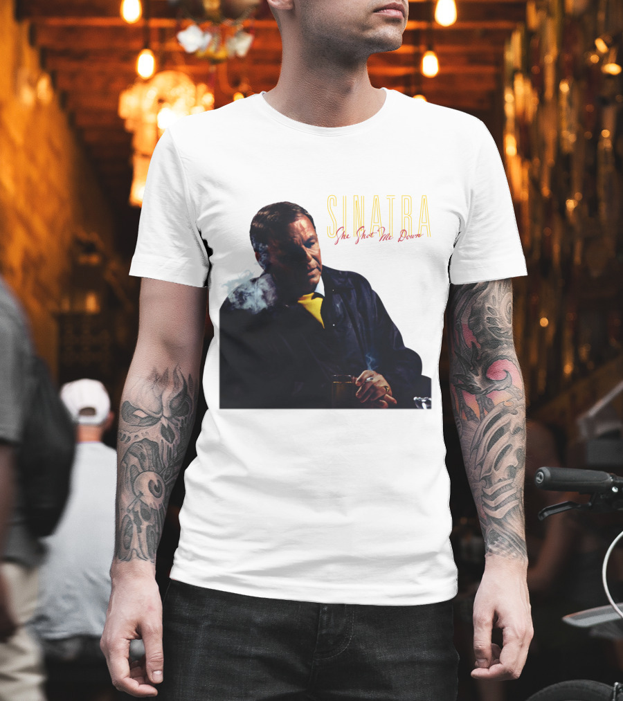 SINATRA She Shot Me Down Smoking Jacket T-Shirt