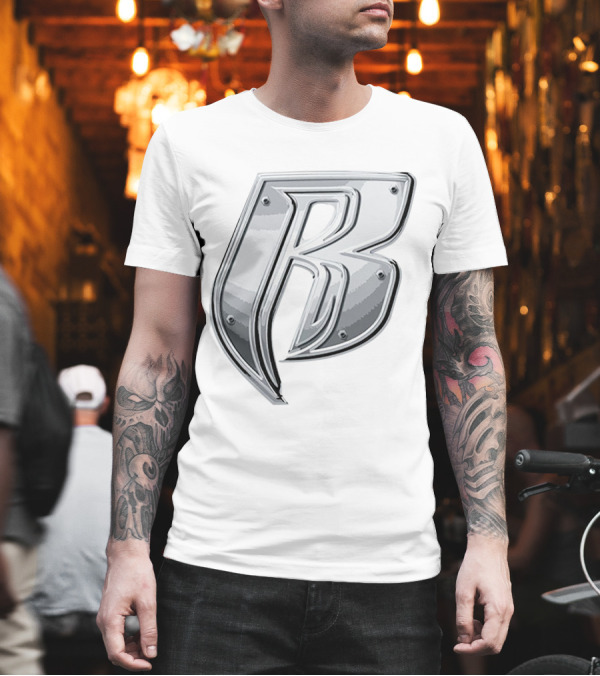 'RRD Chrome Metallic Letter B Logo' T-Shirt 'RRD Chrome Metallic Letter B Logo' T-Shirt