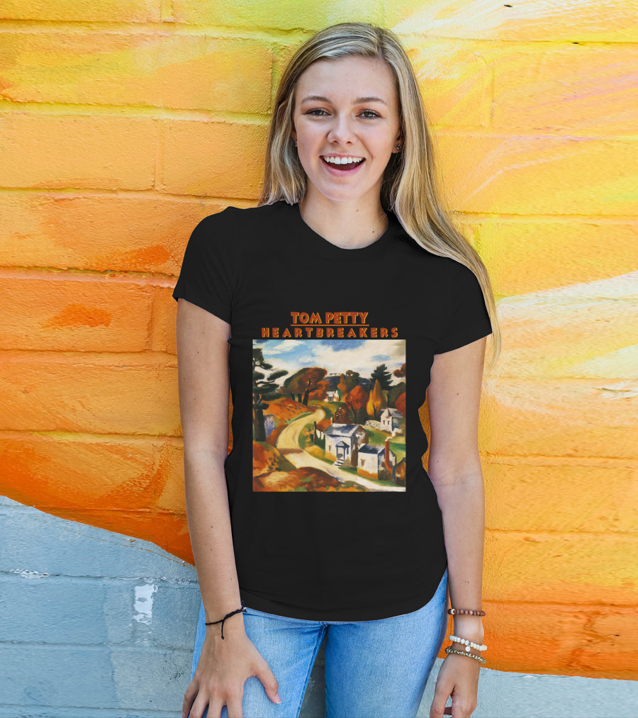 Tom Petty Heartbreakers TPT 01 Into The Great Wide Open Vintage Landscape T-Shirt