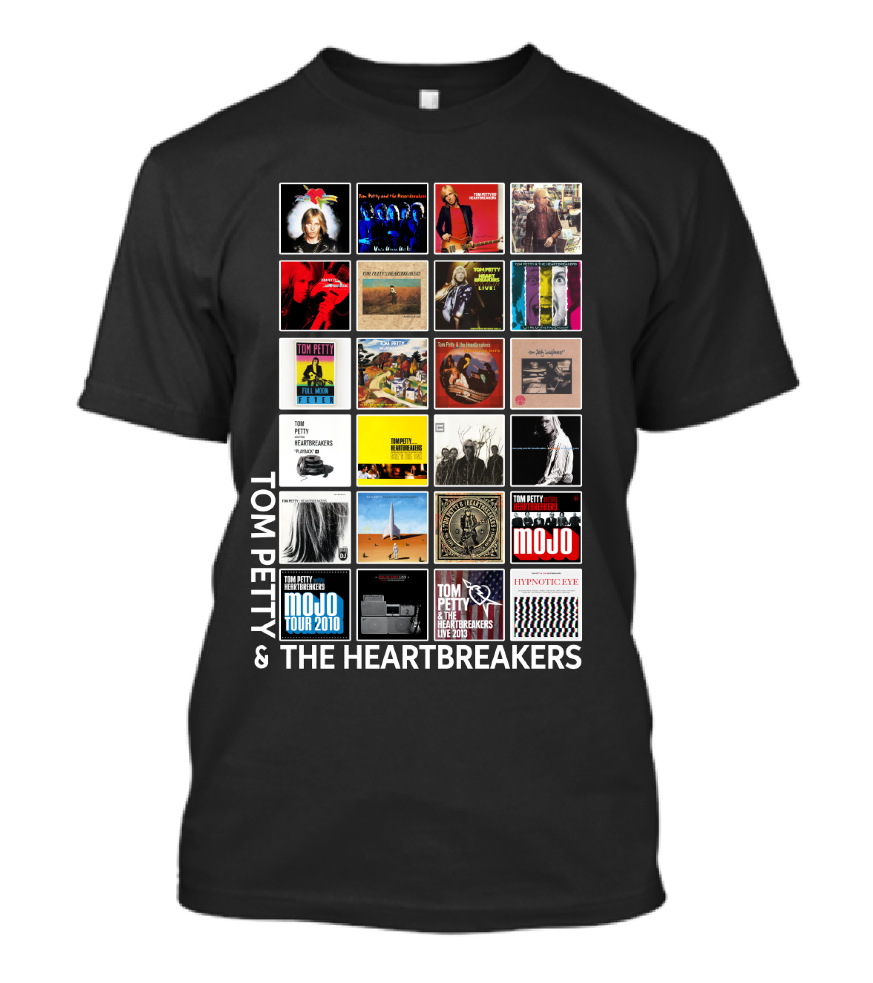 Tom Petty & The Heartbreakers Album Collection T-Shirt