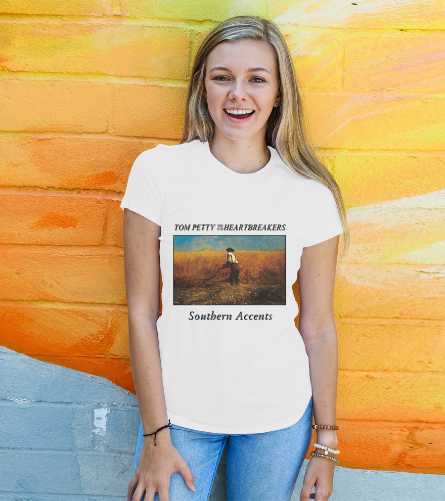 Tom Petty And The Heartbreakers Southern Accents Album Cover Wheat Field Scene T-Shirt